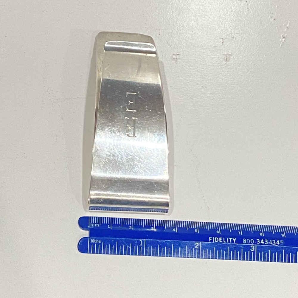 Vintage Tiffany & Co. Makers Big Money Clip “RE” - Picture 3 of 10